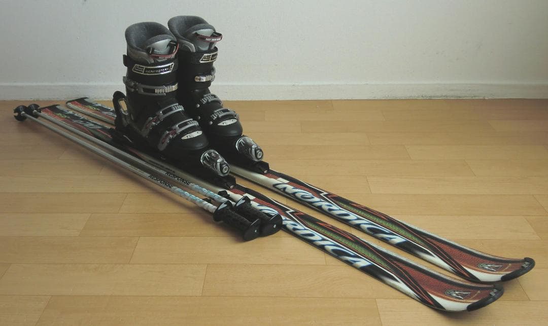 ■■送料無料■NORDICA■メンズスキーセット■板168靴27.5■メンテ付■