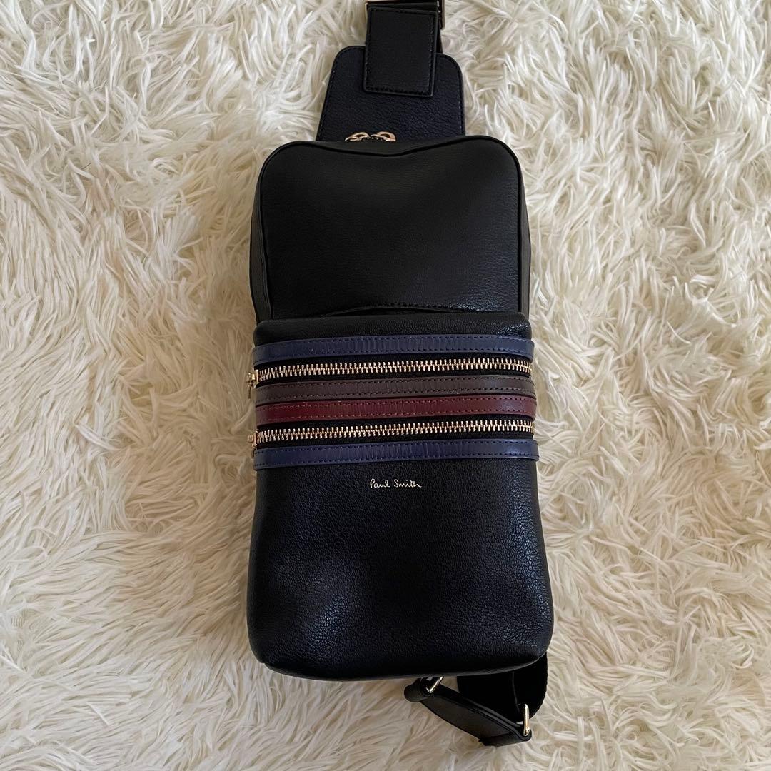 Paul Smith ポールスミス ボディバッグ ショルダー マルチストライプ