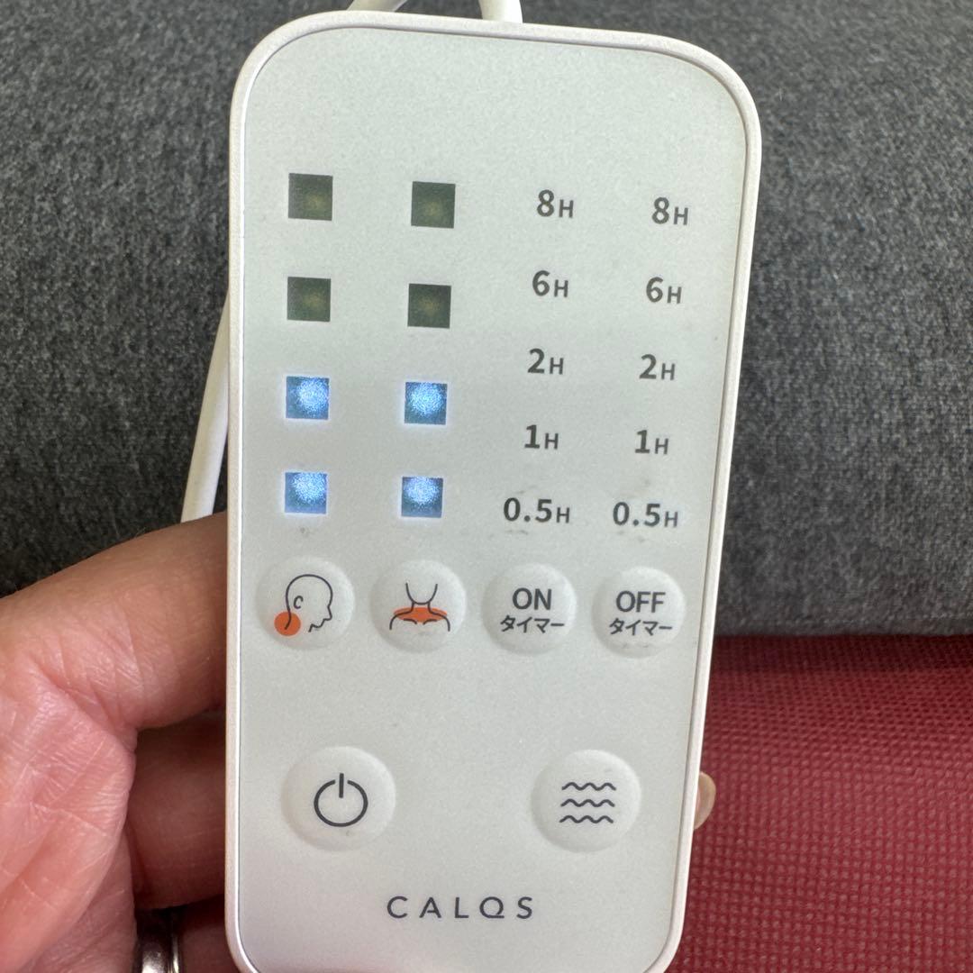CALQS 〈首と肩がホットする枕 PLUS〉首肩温め機能+首もみ機能付き