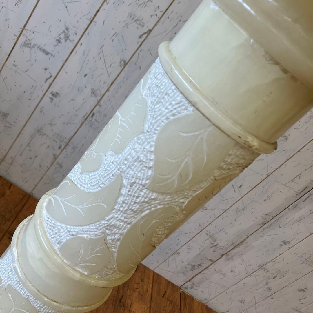 アンティーク ドマン 大理石 フロアライト 照明器具 間接照明 花台 花瓶台