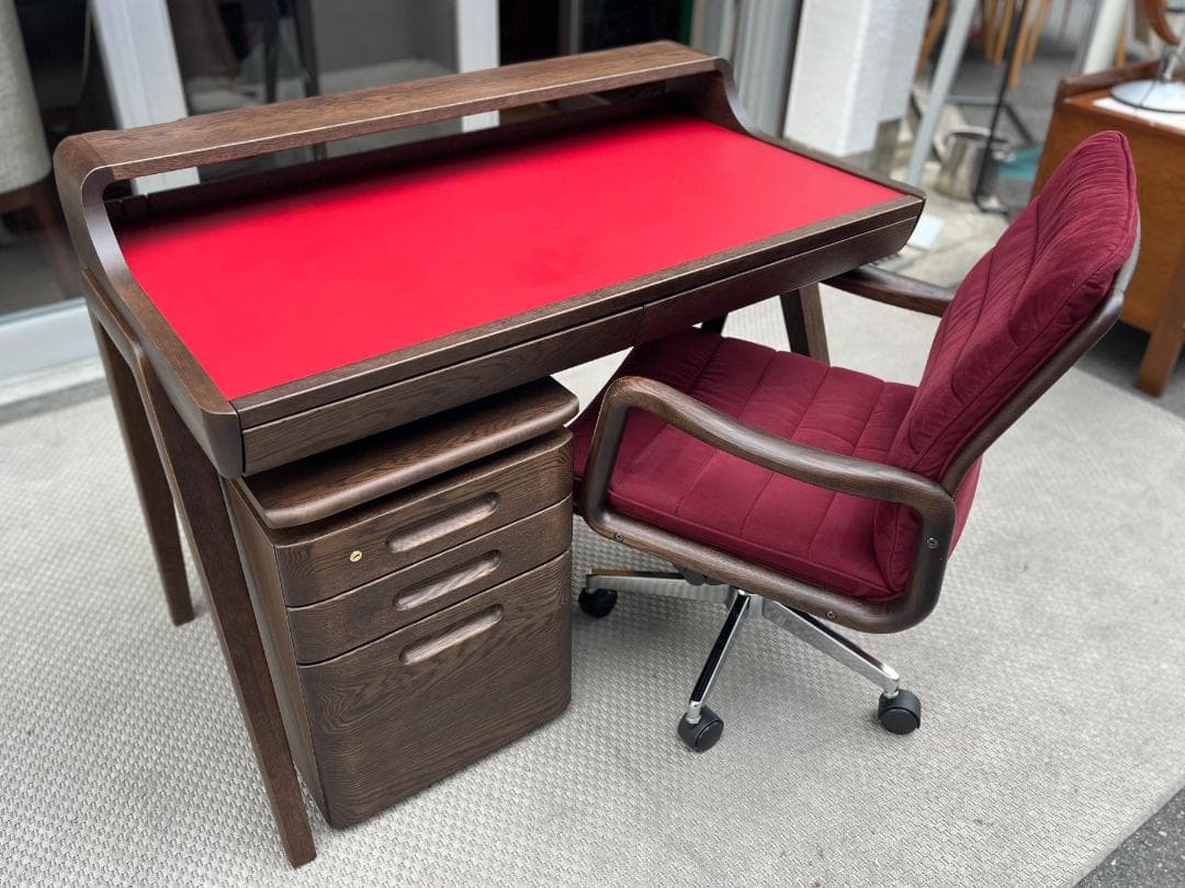 現行モデル☆浜本工芸／No.32／デスクチェスト／デスクワゴン／キャビネット