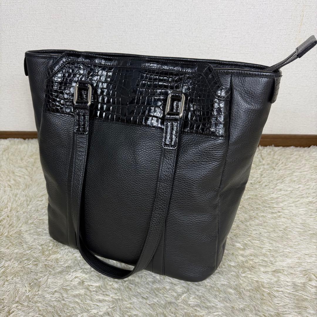 池田工芸 クロコダイル トートバッグ JRA認定品