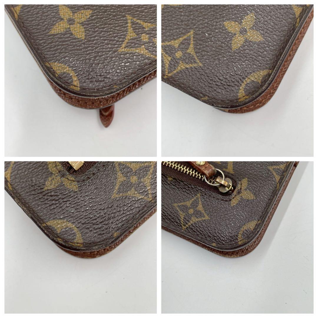 良品　ルイヴィトン　M66566 モノグラム　アンソリット　オーガナイザー　茶