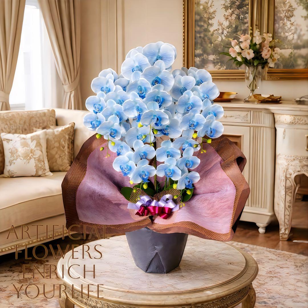 光触媒　人工観葉植物　ウォールグリーン　フェイク　フラワー　リアル胡蝶蘭b5