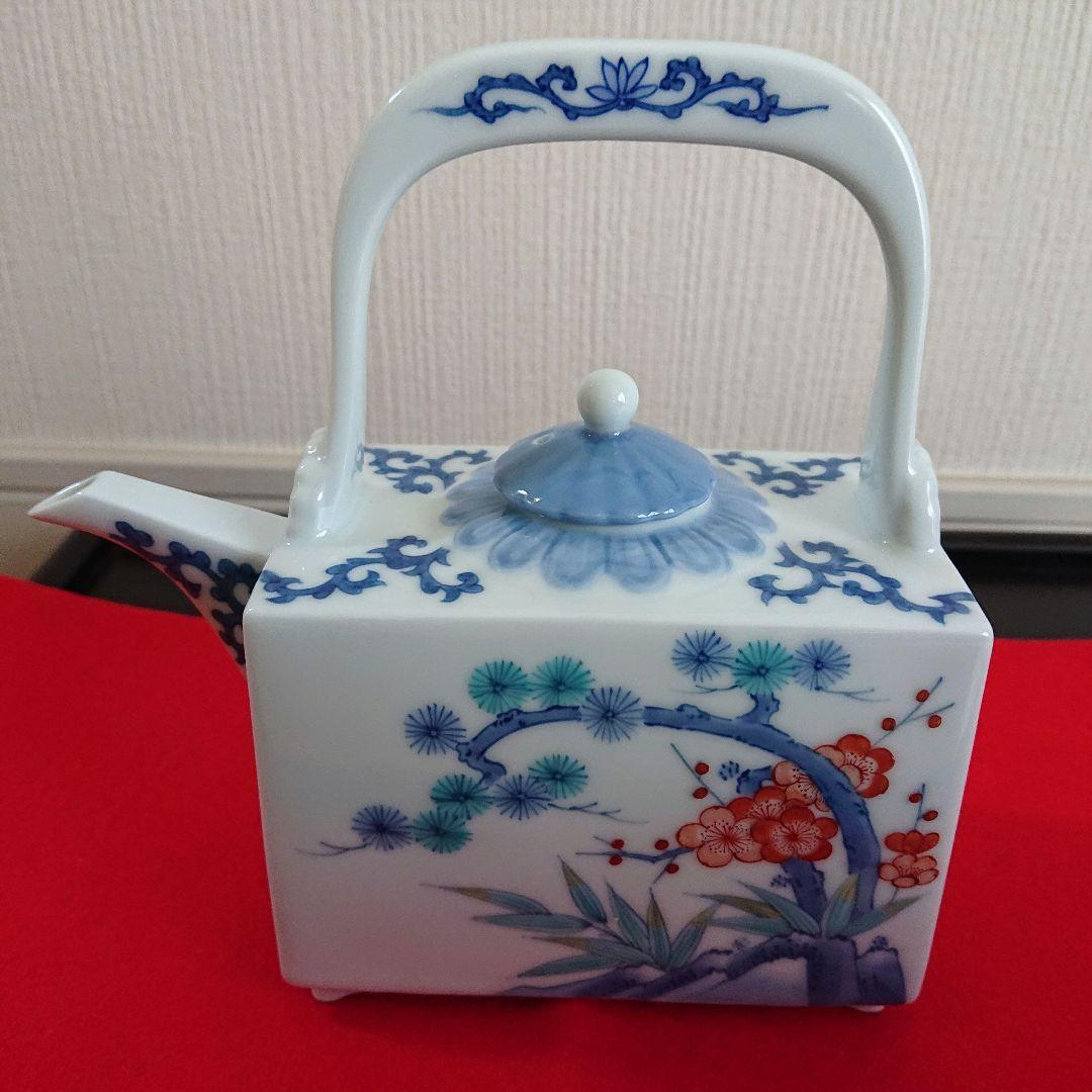 秋篠宮悠仁親王御誕生記念 松竹梅 高台盃 角酒器揃い 小笠原藤右衛門 証明書付き