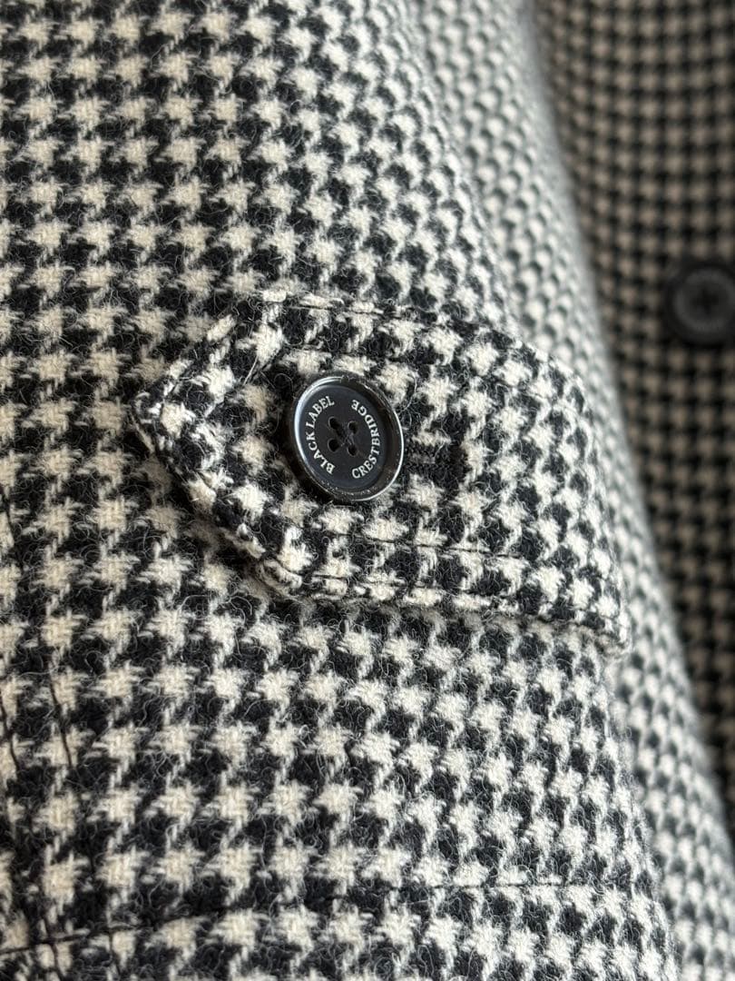 BLACK LABEL クレストブリッジ　ステンカラーコート ハウンドトゥース