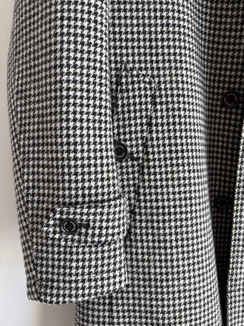 BLACK LABEL クレストブリッジ　ステンカラーコート ハウンドトゥース