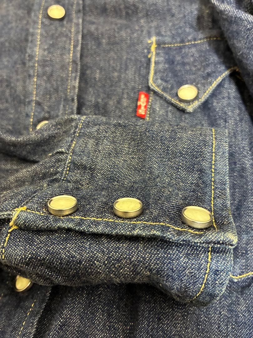 LEVI'S リーバイス ウエスタン デニムシャツ インディゴ 濃紺 USA製