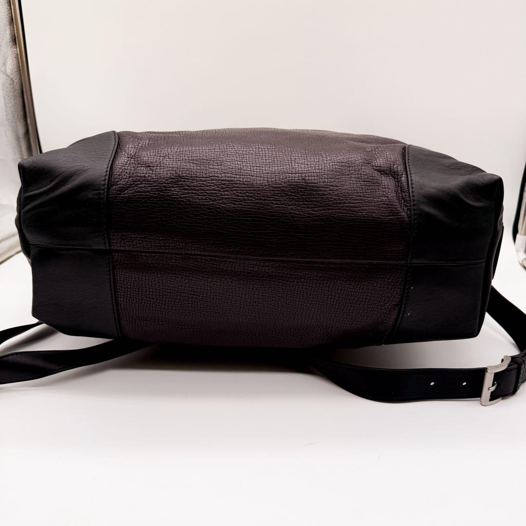 美品◆エンポリオアルマーニ 大容量 2way レザー トートバッグ ビジネス