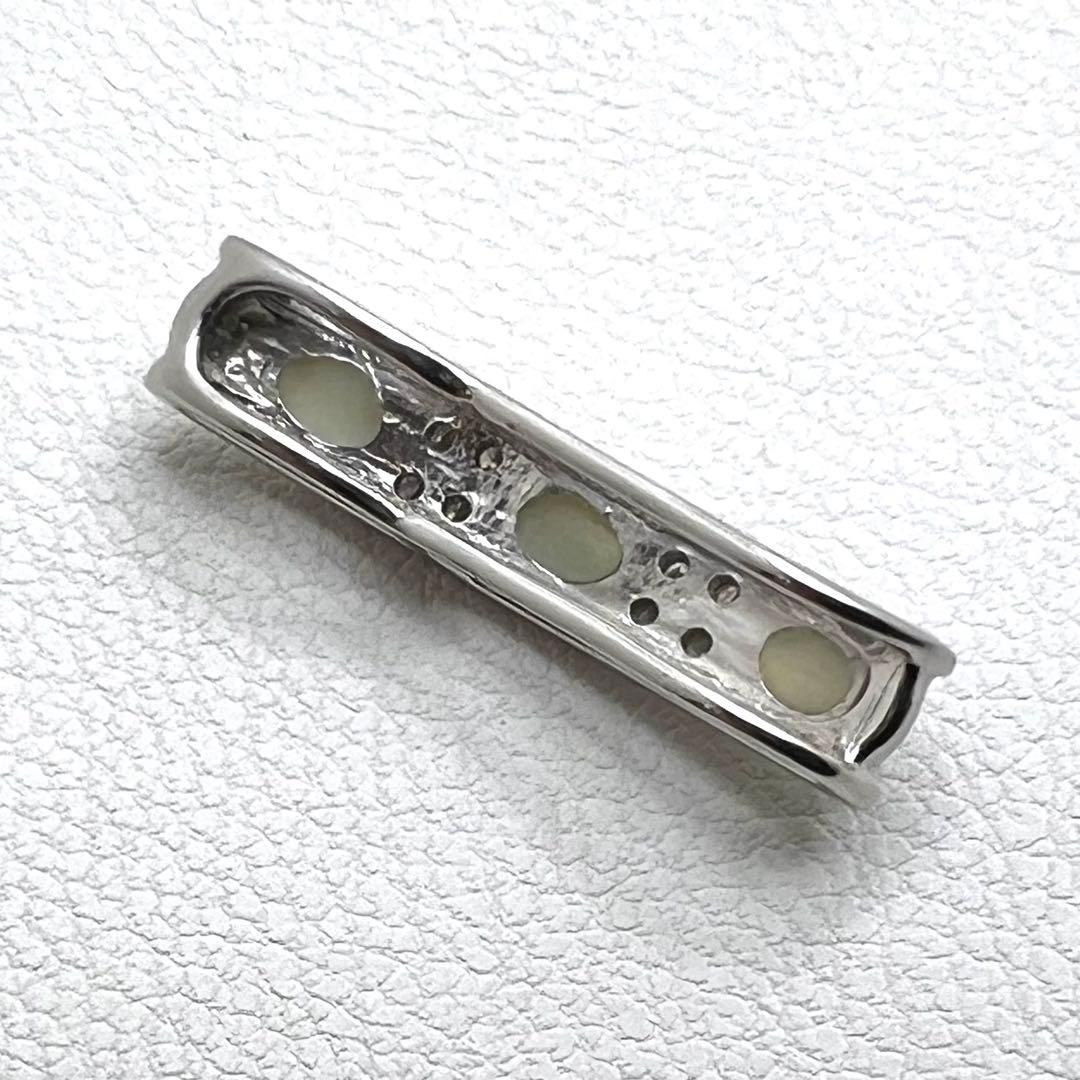 プラチナpt900ペンダントトップ　キャッツアイ　ダイヤ　ま2.67 g