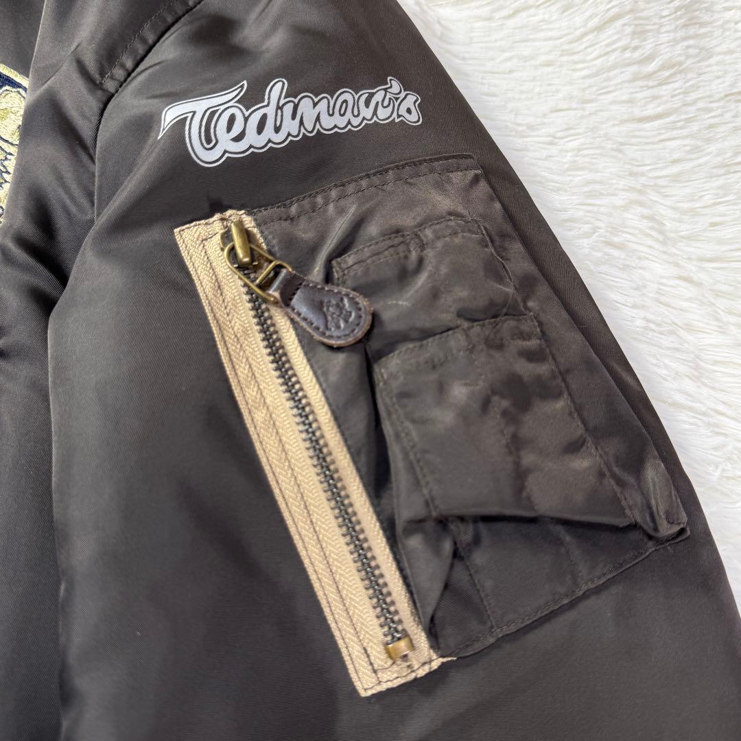 【美品】テッドマン Limited MA-1 フライトジャケット L 超短丈