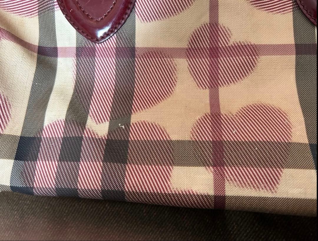 BURBERRY バーバリー ノバチェック ハート トートバッグ 限定品
