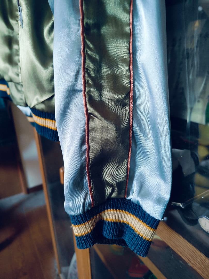 美！レア柄【東洋エンタープライズ】リバーシブルスカジャン　鹿柄！