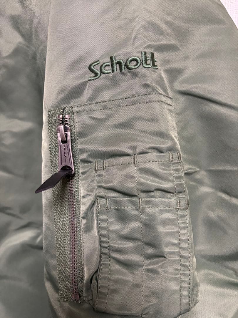 schott MA-1フライトジャケット 2XL オリーブ新品
