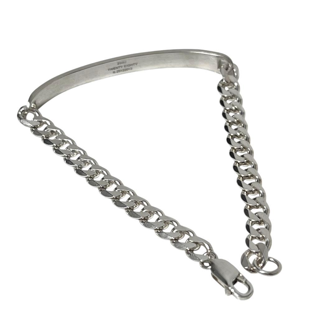 20/80 STERLING ID ブレスレット シルバー925 サイズ2 美品