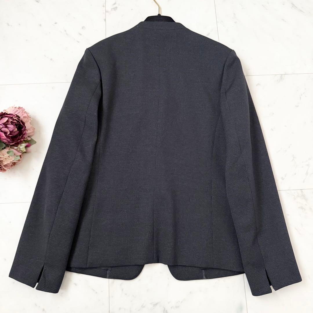 極美品❤️ユナイテッドアローズ　パンツスーツ　セットアップ　ノーカラー　M