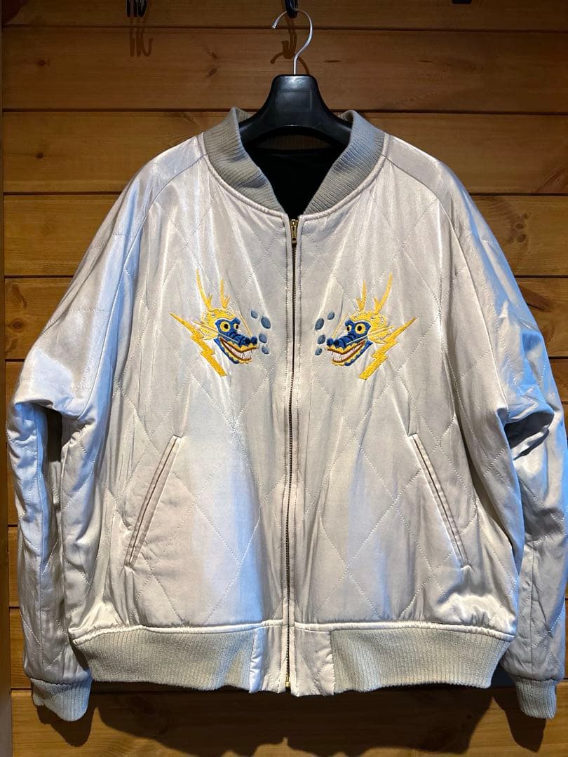 希少⭐︎weirdo ウィアード 別珍 スカジャン リバーシブル ドクロ 2XL