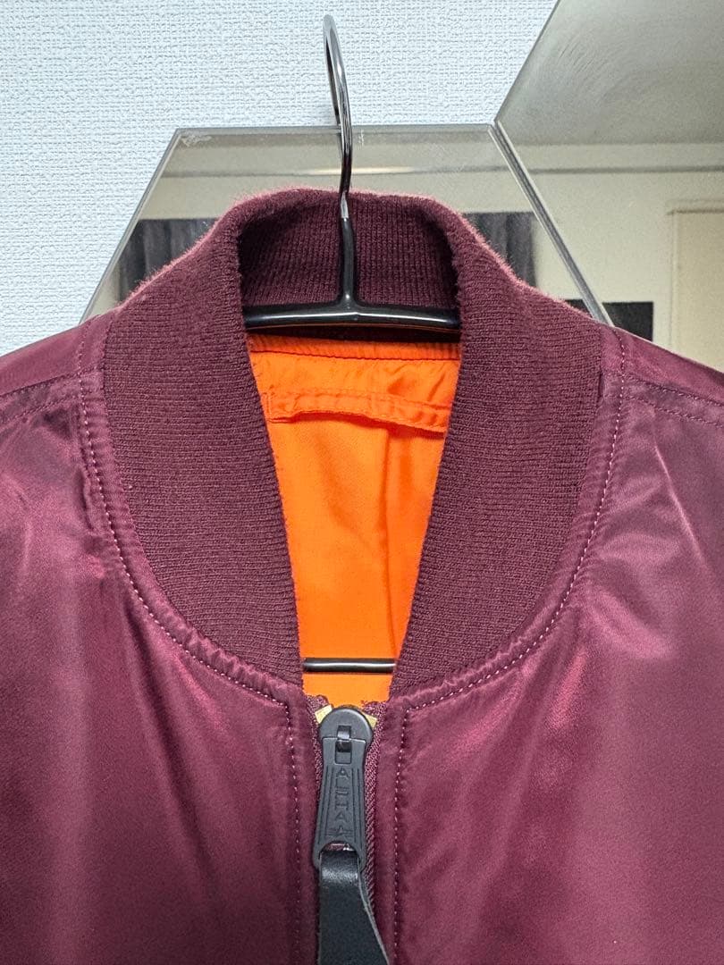 alpha industries 希少色 MA-1 xs バーガンディ