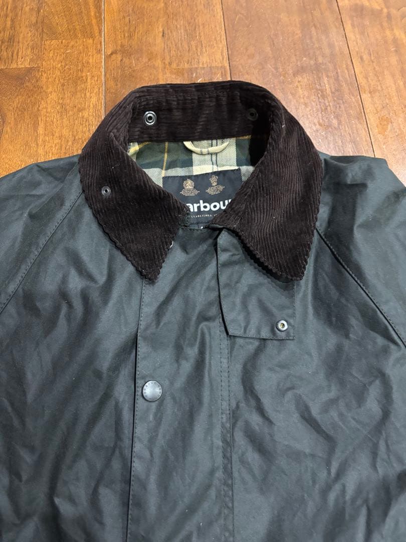 Barbour BURGHLEY ワックス ロング コート OSフィット