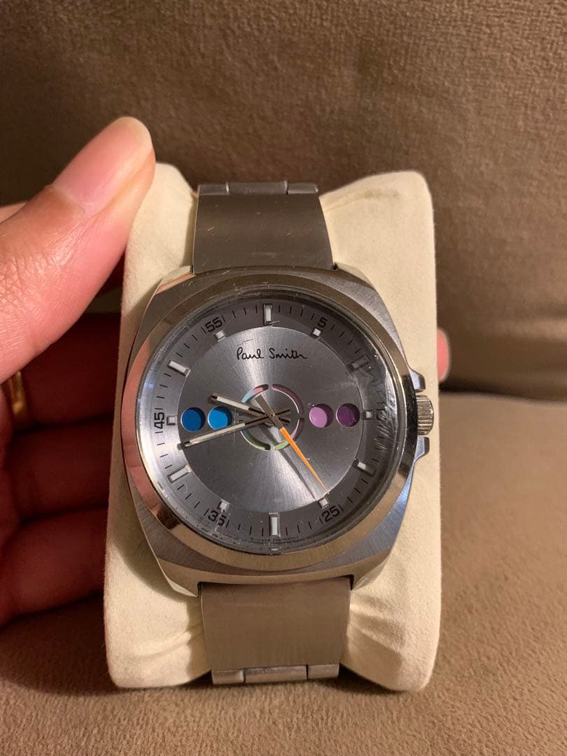 Paul Smith シルバー アナログ時計.