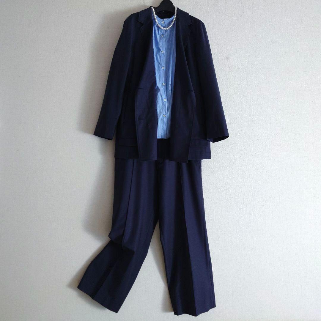 『RAY BEAMS 』レイビームス　セットアップ 　紺ブレ・ワイドパンツ