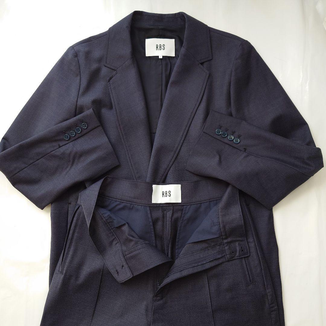 『RAY BEAMS 』レイビームス　セットアップ 　紺ブレ・ワイドパンツ