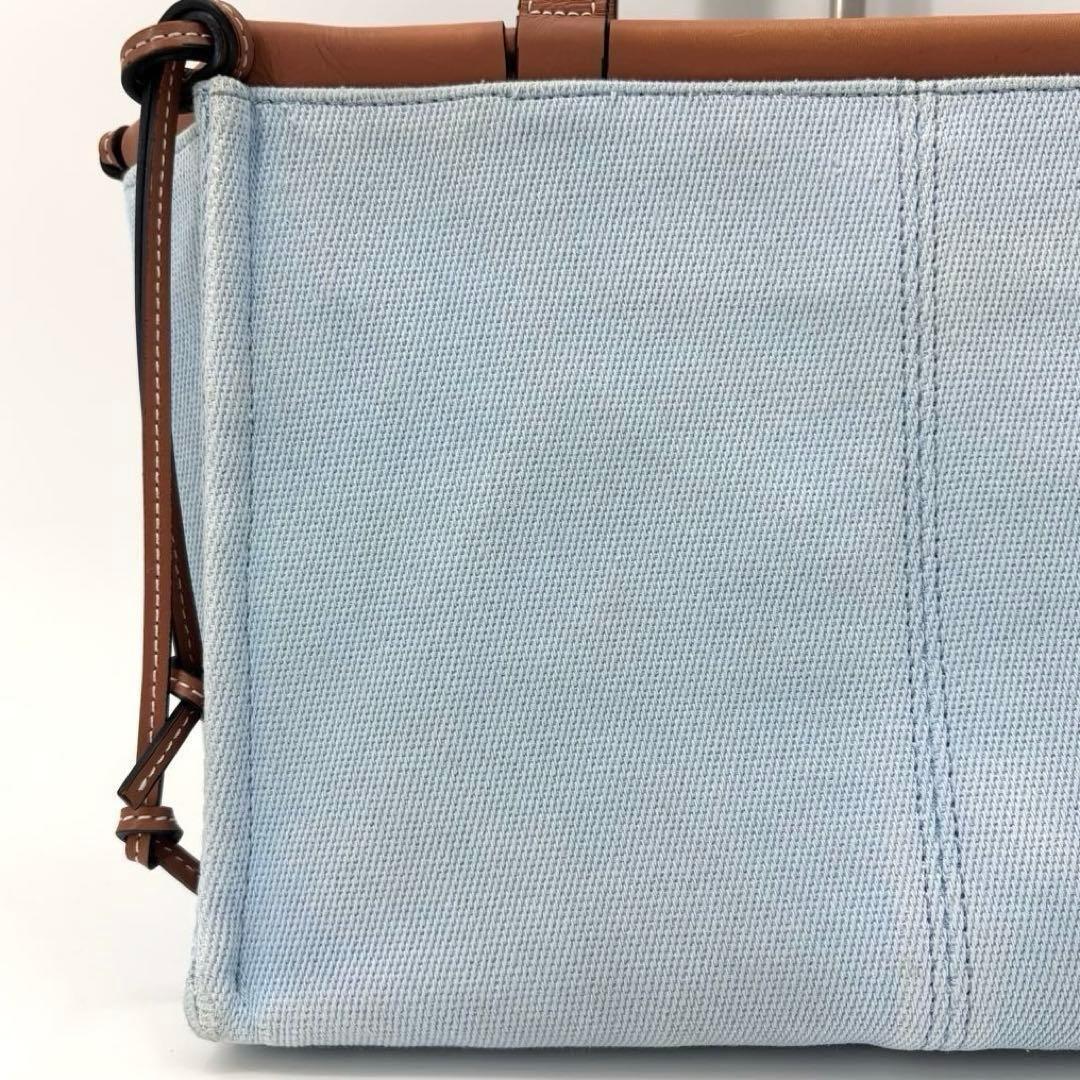 LOEWE ロエベ クッショントートバッグ スモール アクア アナグラム