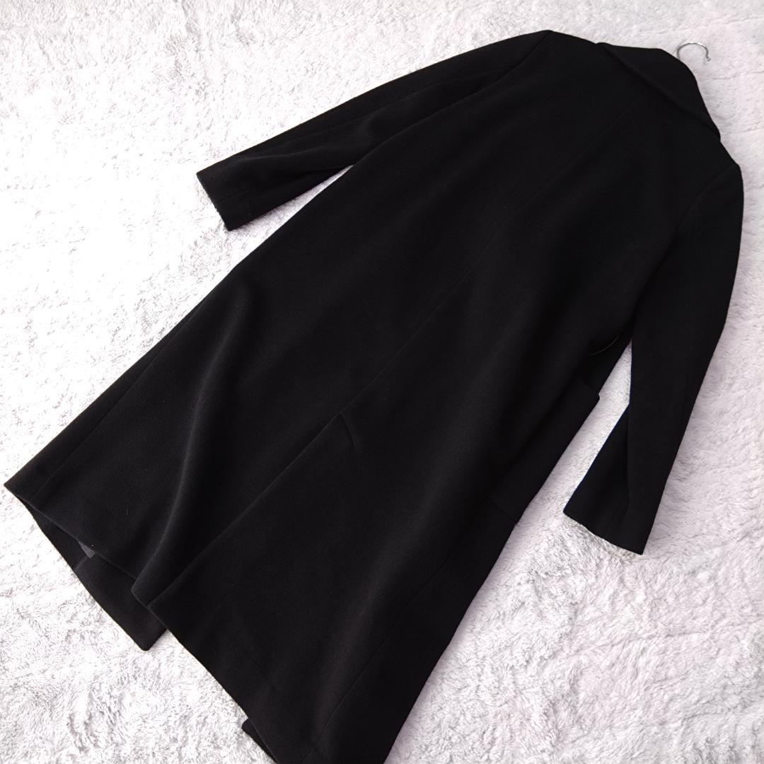 BEAMS Demi-Luxe カシミヤ チェスターコート 38　Ｍ　ブラック