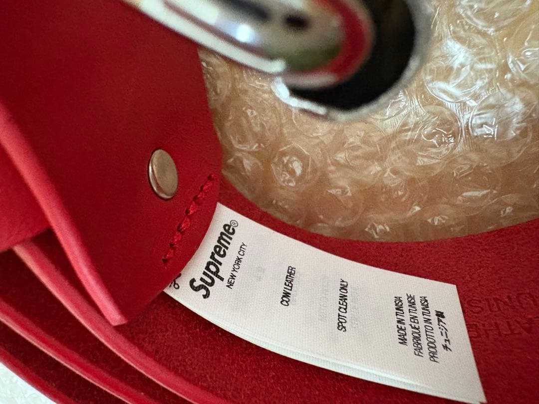 シュプリーム　supreme ベルト 25FW レッド　Lサイズ 新品未使用