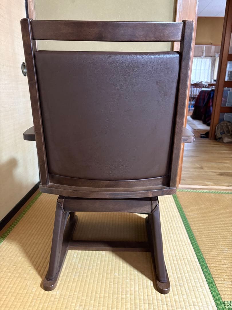 ダイニングこたつチェア　360度回転