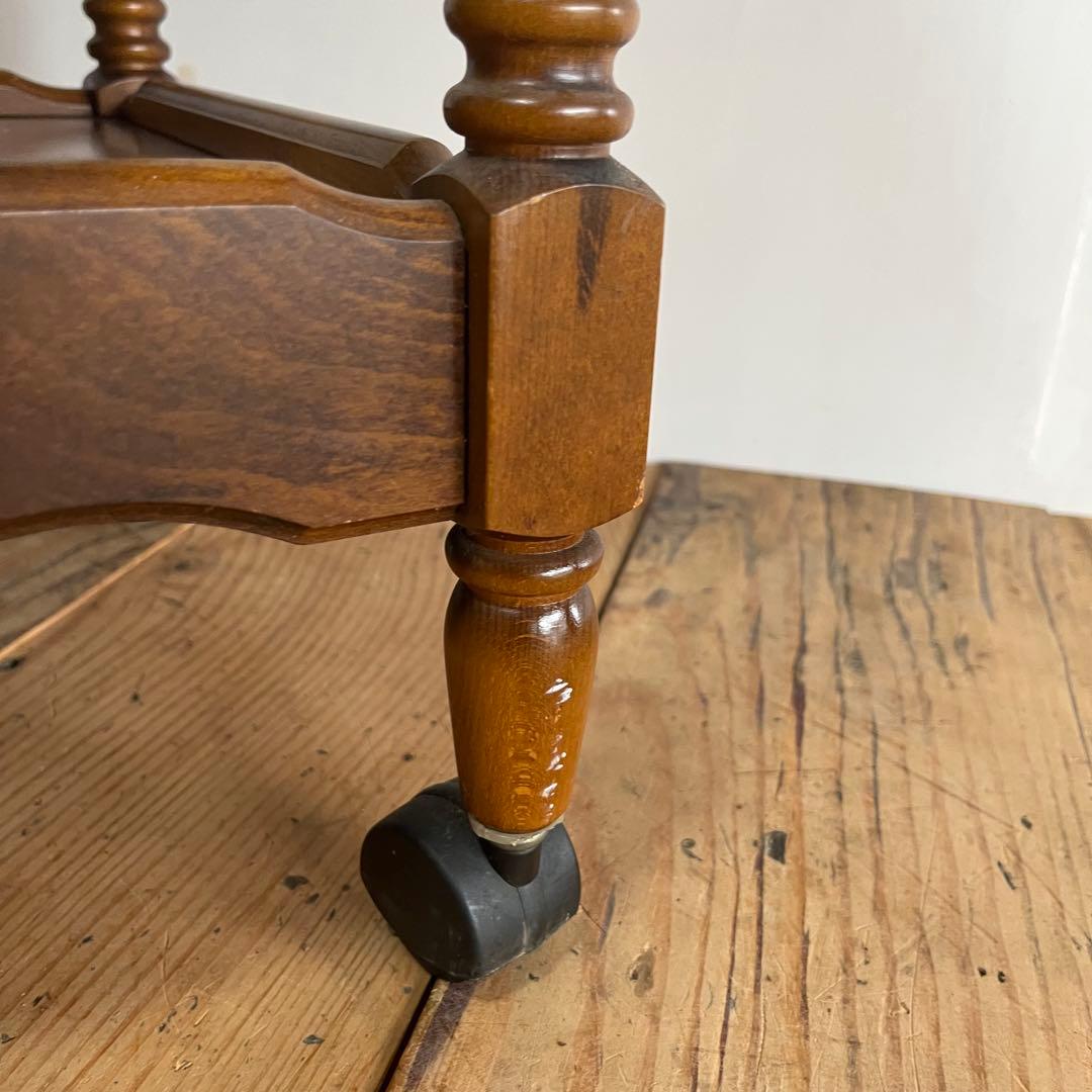 オールド カリモク キッチンワゴン 棚 カート 昭和レトロ z800