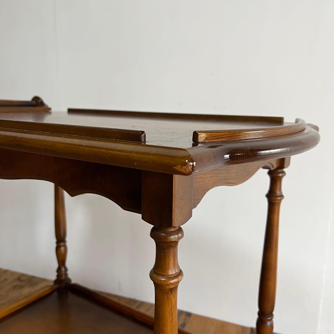 オールド カリモク キッチンワゴン 棚 カート 昭和レトロ z800