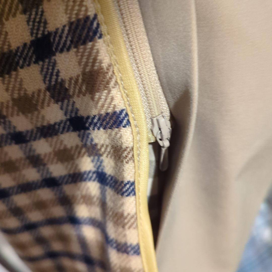 Aquascutum ステンカラーコート ベージュ ウール製