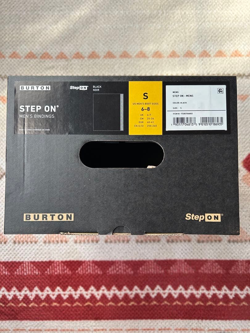 Burton Step ONバインディング メンズ Sサイズ ブラック