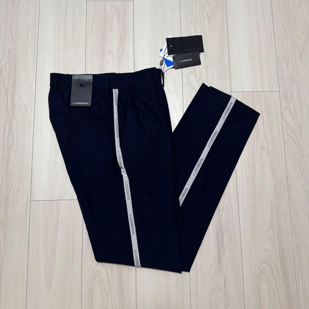 新品 定価37,400円 ストレッチ&撥水加工 ジェイリンドバーグ パンツ 紺