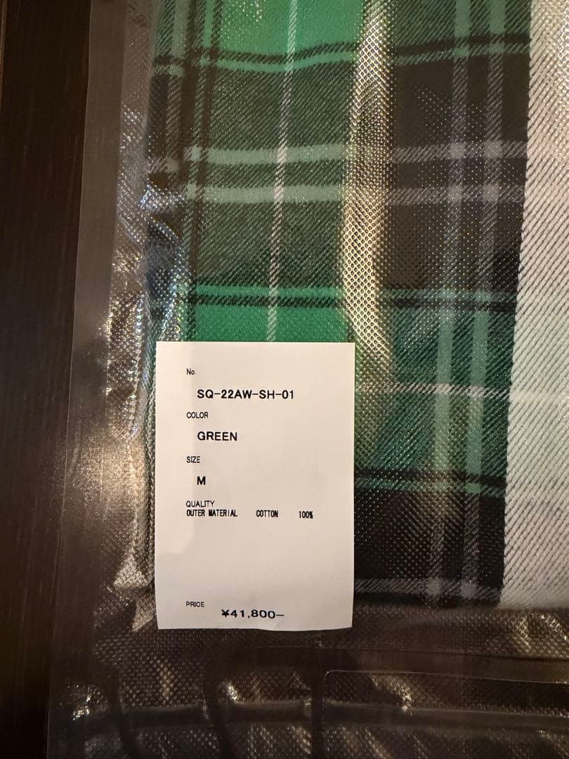 SEQUEL LINE NEL CHECK SHIRT Mサイズ 美品