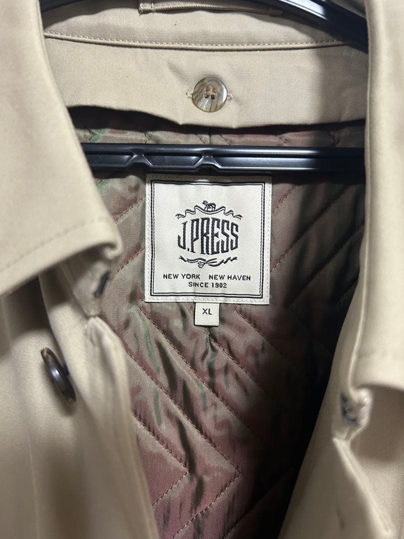 J.PRESS ★メンズトレンチコート 1度着用　XL