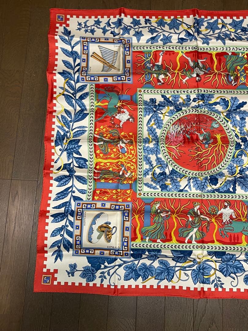 ★美品★HERMES★カレ 90★スカーフ★シルク★古代 ローマ★神々★