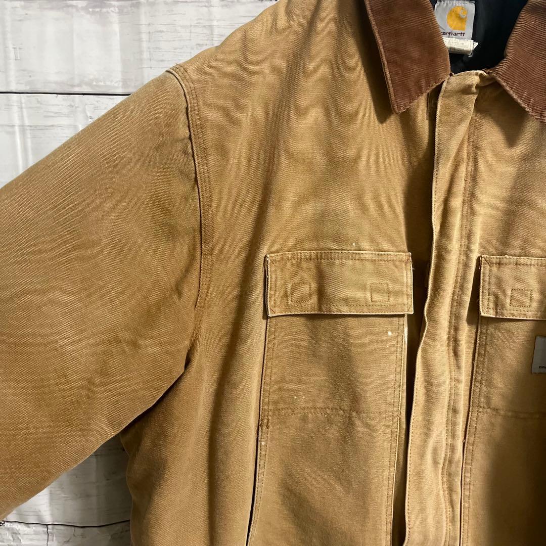 ま*屋様 状態良好　Carhartt　トラディショナルジャケット　ブラウン　US