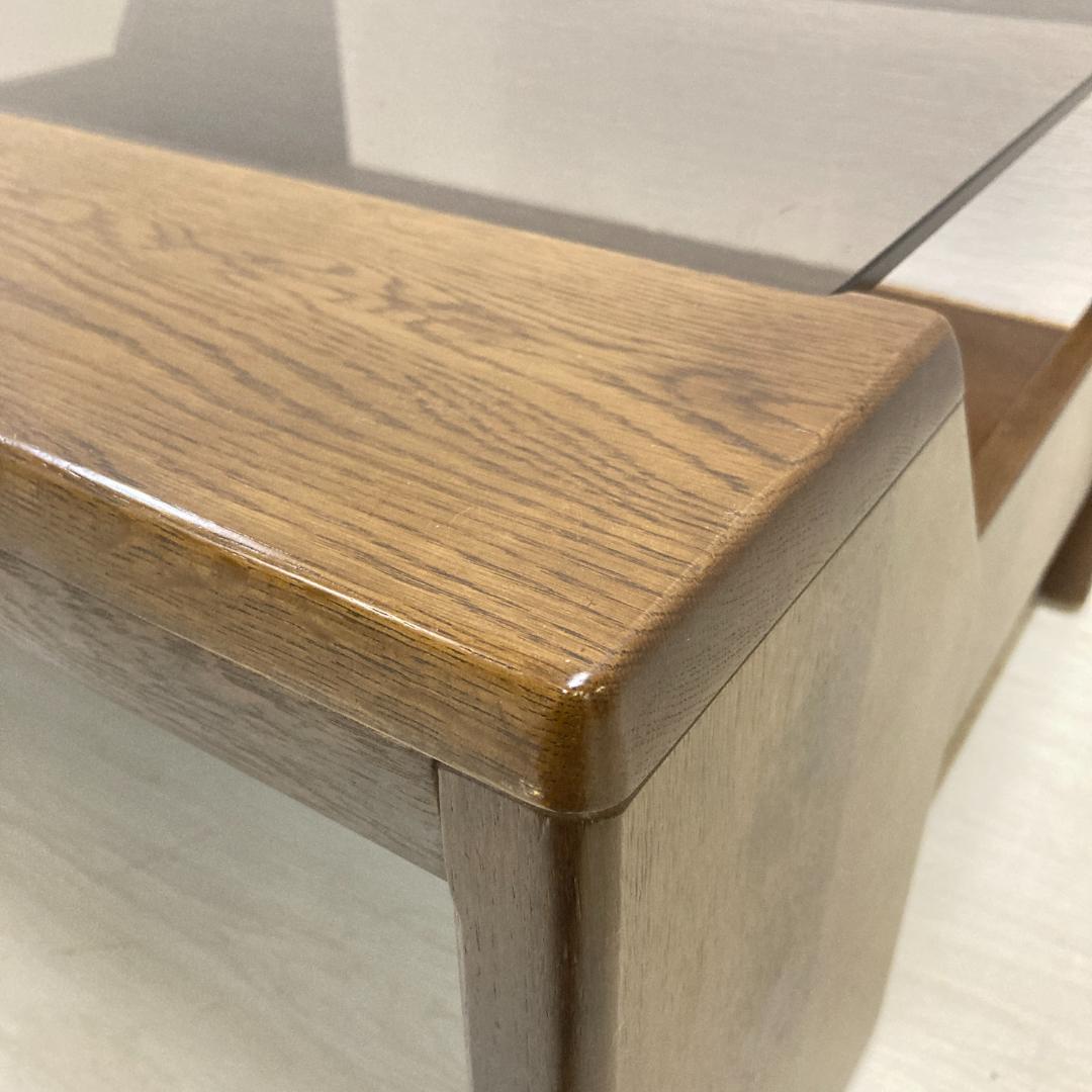 【カリモク】ガラステーブル　センターテーブル　ローテーブル　リビングテーブル