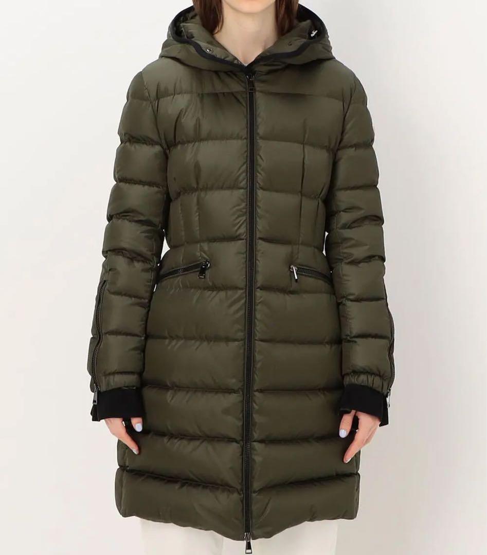破格！モンクレールbetulong ☆ロングダウンコート・ジャケット☆カーキ美品