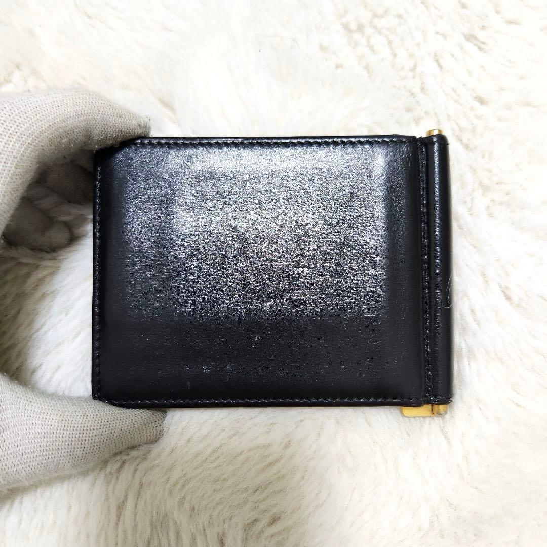 ✨極美品　付属品完備✨サンローラン　マネークリップ　カサンドラ　ブラック　レザー