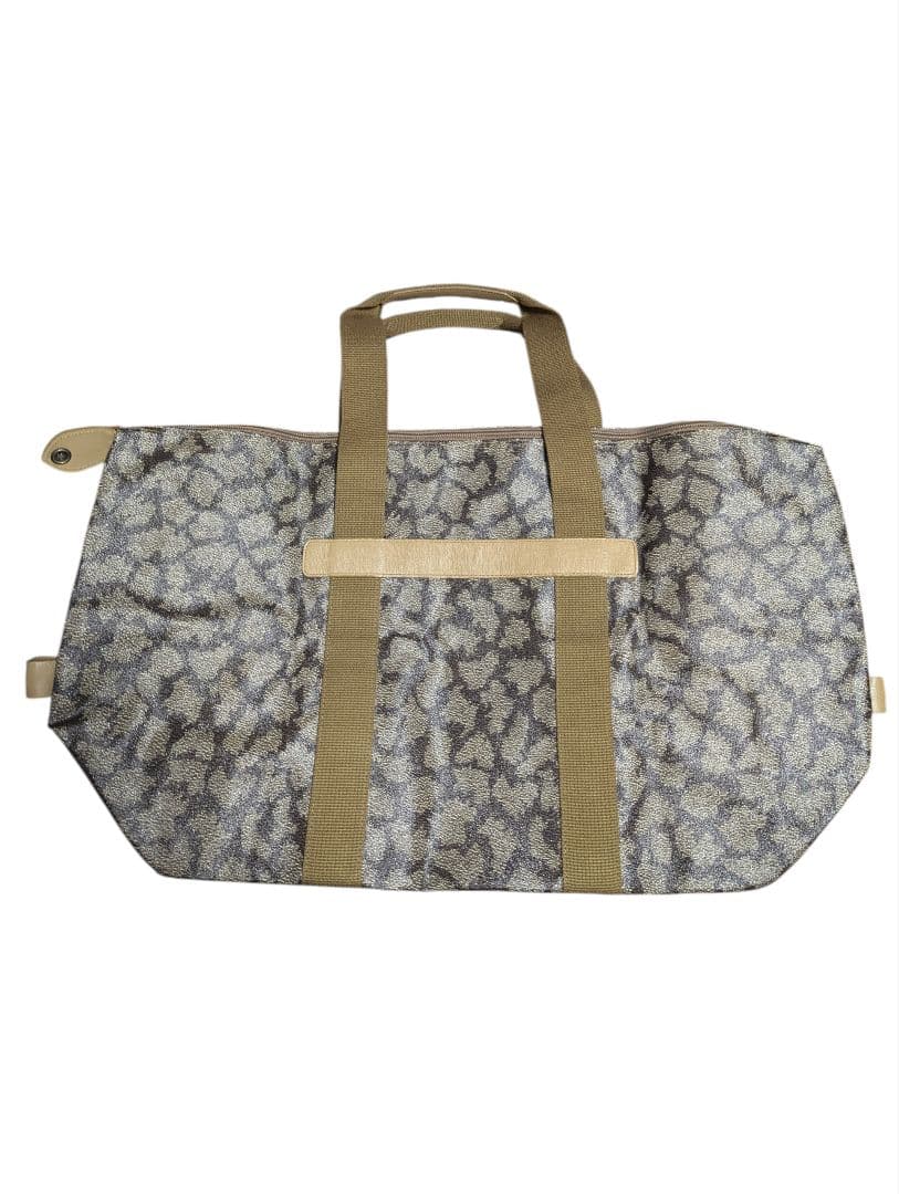 美品 イヴサンローラン ボストンバッグ ポーチ セット ジラフ柄 ヴィンテージ