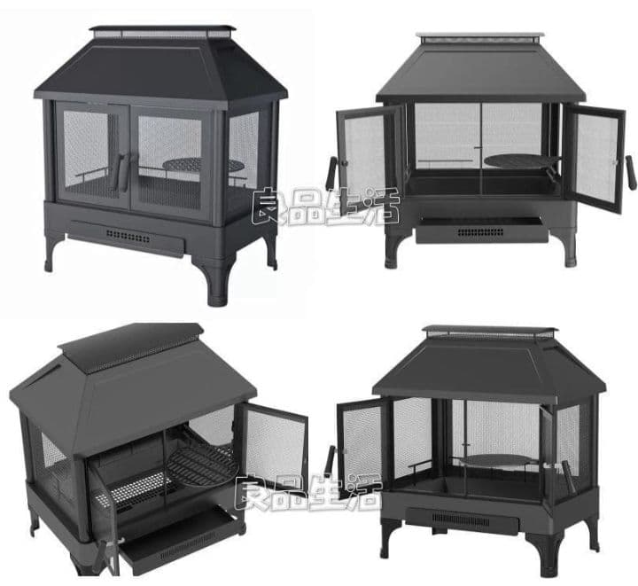 新品未使用♪即納★たき火台♪BBQ♪屋外暖炉♪薪ストーブ！ 高級ファイヤーピット