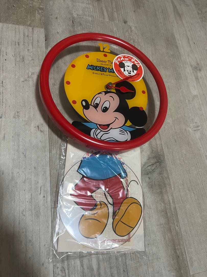 激レア！Disney Time ミッキーマウス 掛時計 FW 607 R 未使用