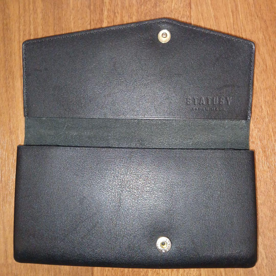 STATUSY il modo 小さい長財布 右利き メンズ レディース 黒色