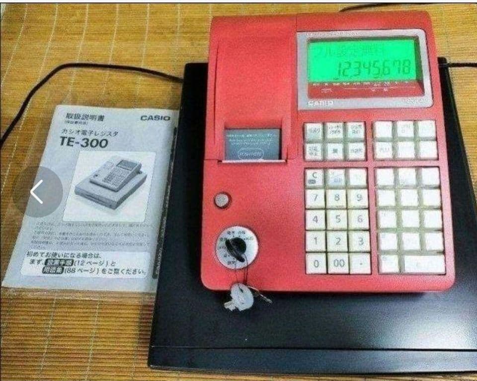 カシオレジスター TE-300 フル設定無料 送料無料 人気機種2501300