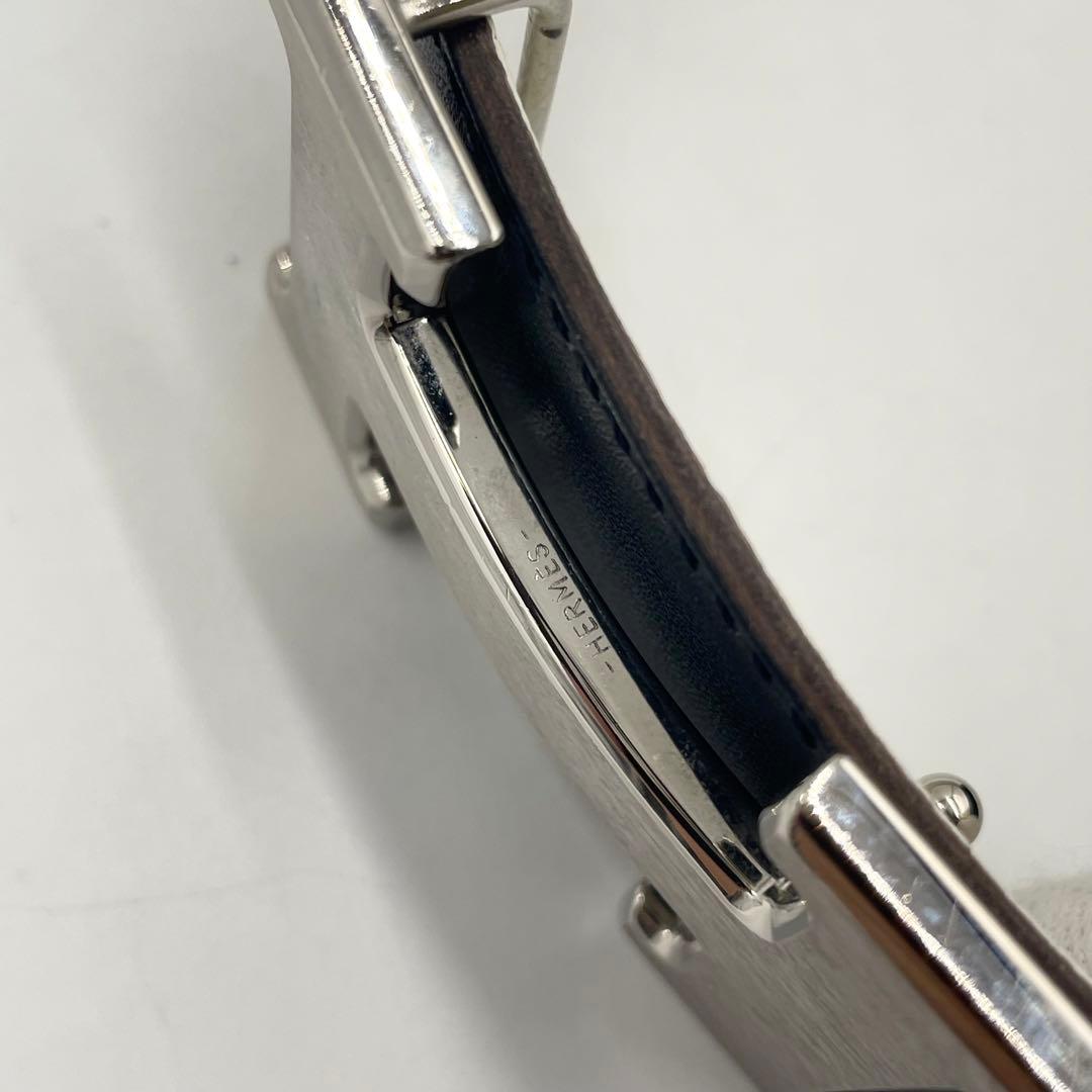 【極美品】エルメス コンスタンス リバーシブルベルト サイズ85マットシルバー