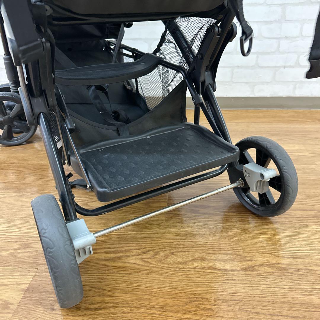 Serio★KATOJI 二人でゴーDX ブラック 2人乗りベビーカー