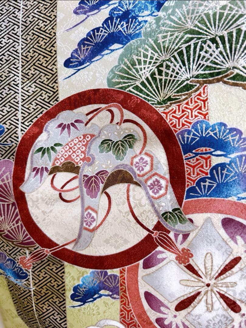 豪華刺繍入り✧‧˚七五三　3歳　小さめ5歳　男の子　淡色系　緑　抹茶